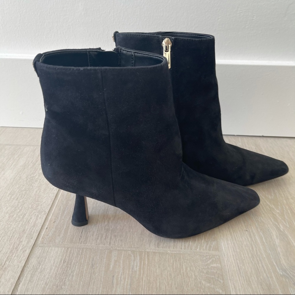Sam Edelman black suede booties